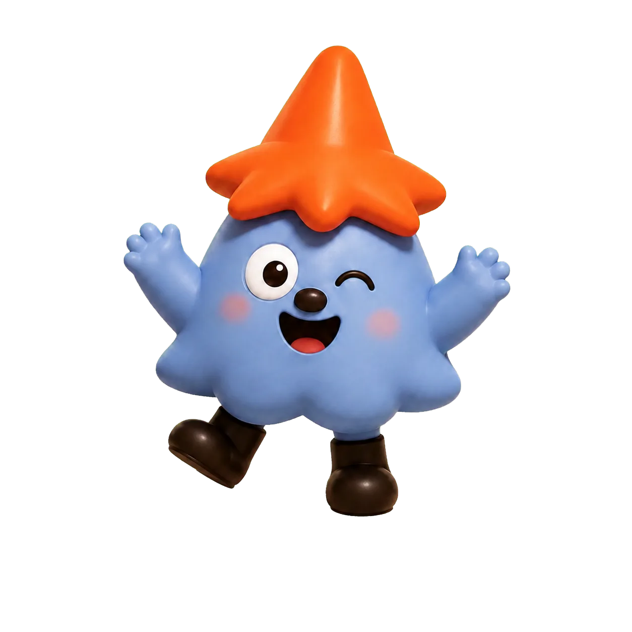 Kiddo mascot celebrating a confirmed booking